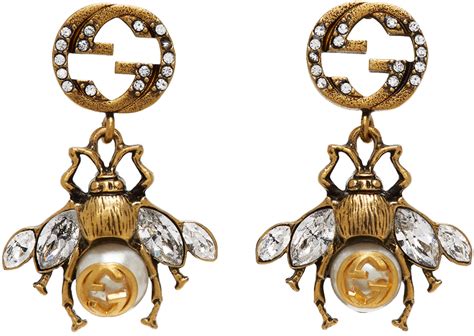 gucci bee earring|gucci bee earrings for women.